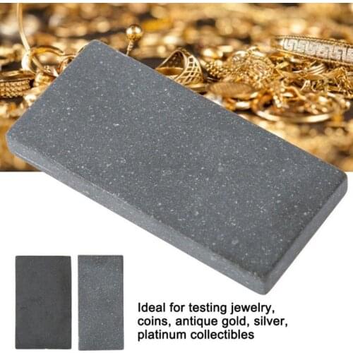 1PC Professional High Purity Graphite Stone Practical Acid Silver Platinum Gold Testing Touchstone Jewelry Tools For Jeweler