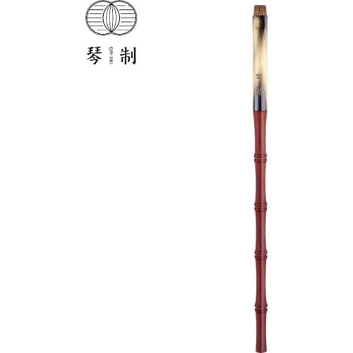 QINZHI Professional Handmade Make Up Brush 217 Flat Top Eyeliner Eyebrow Brush Soft Resilient Weasel Hair Makeup Brushes