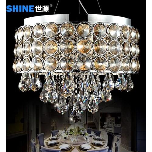 Modern minimalist LED crystal lamp crystal chandelier lamp lighting study bedroom luxury restaurant lighting 7332