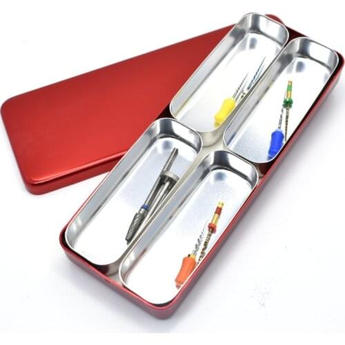 Dental instrument Sterilizer metal Case endo Files Holder Box Autoclave Sterilizer Case Burs holder box For Oral Care Too