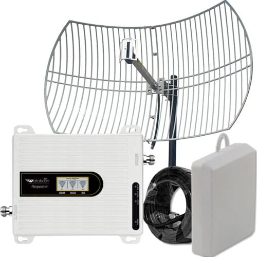 8km 3G 4G Cellular Amplifier Mobile Phone 4g Signal Booster 3g Communication Amplifier Signal Repeater 22dBi Gain Grid Antenna