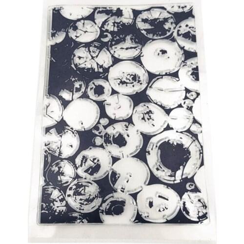 1pc Wooden Stake Transparent Clear Silicone Stamp Seal DIY Scrapbooking Coloring Accessories Decorative Office School Supplies