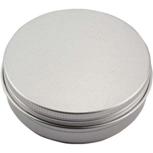10pcs 120g Refillable Silver Container Aluminum can Empty Cosmetic Box Jar Tin Makeup Cream Lip Balm coffee tea packaging