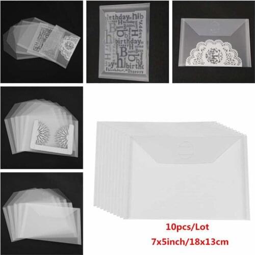 10-piece Large Stamp & Die Storage Pockets 7x5inch For Cutting Dies Stamps Storage Scrapbook Accessories Hot Selling 2020