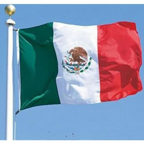3x5' Feet Polyester Mexico Flag Mexican Country Indoor Outdoor Banner Pennant Home decoration polyester banner Mexico flag