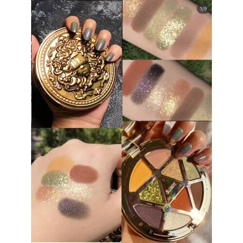 9 Color Aristocratic EyeShadow Palette Glitter Shimmer Matte Eyeshadow Pallete Waterproof Pigmented Nude Makeup Palette Cosmetic