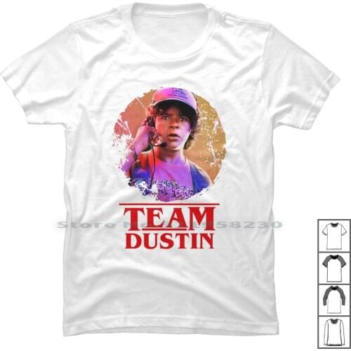 Team Dustin T Shirt 100% Cotton Steve Lucas Team Dust Tea Eve Us St Am