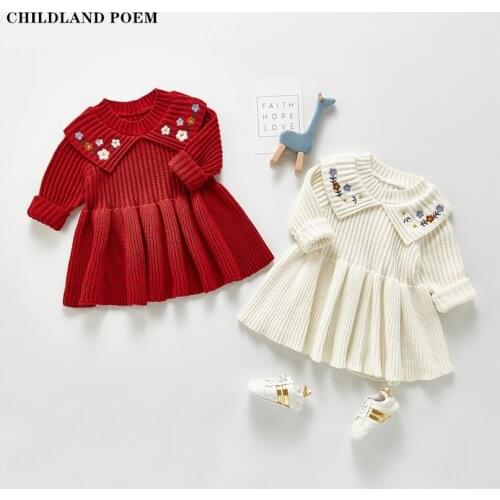 Зимние платья для малышек CHILDLAND POEM China At AliExpress