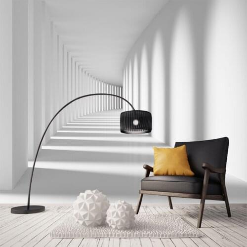 The Long Corridor Extension Space Custom Modern Wallpaper The New Abstract Geometric Figure Wall Mural Wallpaper For Living Room