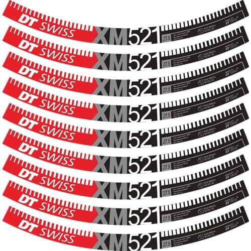 DT XM521 521 Wheel Sticker Set for MTB Bicycle Rim Mountain Bike Sticker Cycling Decals