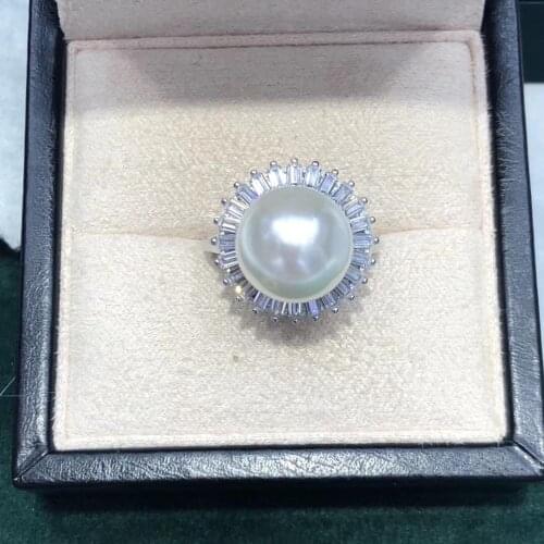 Shining 925 Sterling Silver Adjustable Ring Settings Findings Mountings Parts for Pearl Corals Jade Beads Stones Crystal