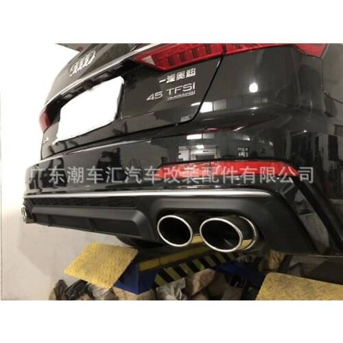 Suit For New 2019 Audi A6lc8 Refits S6 Carbon Fiber Black Back Lip Mouth Tail Throat