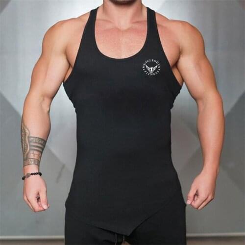 Brand Gym Shirt Men Clothing Bodybuilding Workout Fashion Tank Top Men Musculation Fitness Stringer Singlets Sleeveless Vest