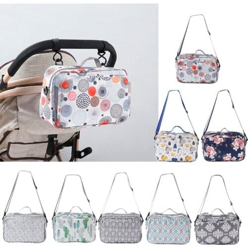 Q1FE Multi-pockets Baby Stroller Organizer Bag Waterproof Oxford Cloth Storage Holder Pouch Nappy Case Carriage Pram Buggy Cart