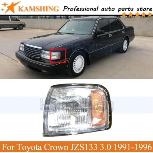 Kamshing Front Turn signal lamp light For Toyota Crown JZS133 3.0 1991 - 1996 Head light Marker Corner light Bumper light