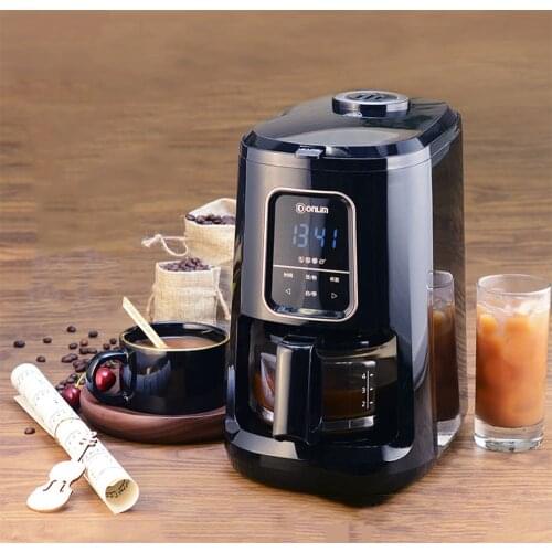 New Fully Automatic Coffee Machine 600ml Stylish LED Touch Screen Coffee Maker 1-4 Cups