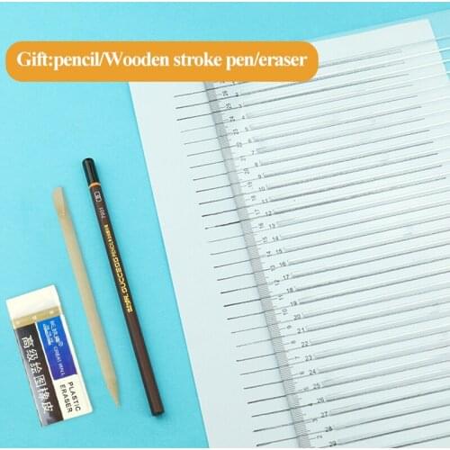 Simple Style Postgraduate Extrance Exam Auxiliary Ruler Soft/Hard 8/9/10mm Transparent Straight Line Ruler Square Ruler No Trace