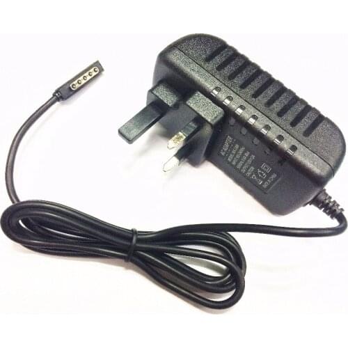 Black UK 12V 2A AC Mains Wall Charger Power Adapter For Microsoft Surface RT