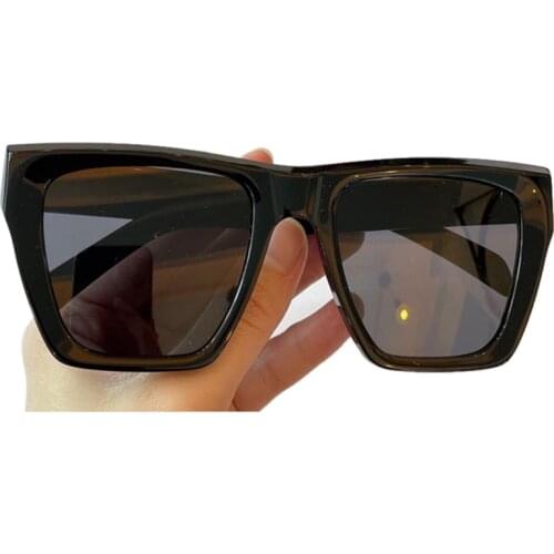 Cat Eye Sunglasses Women Vintage Oversized Fashion Shades Women Square Sunglasses UV400 Eyewear