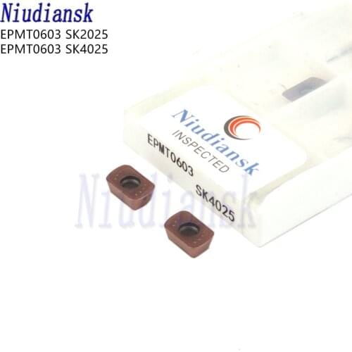 EPMT0603 SK2025 EPMT0603 SK4025 Milling Inserts CNC Lathe Tools Carbide Blades Milling Cutters ,For Steel and Stainless Steel