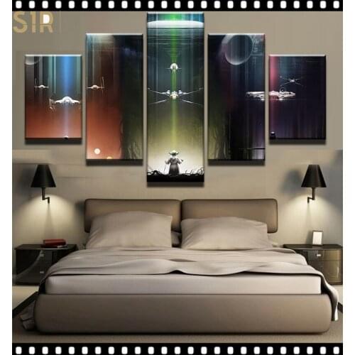 Star War Decorations for The Five - Part Movie Poster Living Room Decoration Room Decor Anime Decor Wall Paintings Home Decor