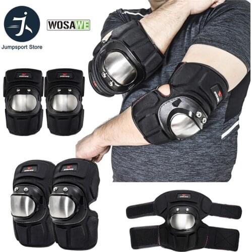 2pcs Stainless Steel Elbow Support Adult Bike Cycling Motorcycle Elbow Protector Brace Protection Elbow Pads Riding Exercise