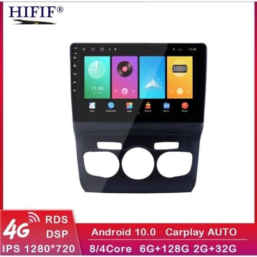 For Citroen C4 C4L DS4 2013-2017 Car Radio 10.1 inch Android GPS Navigation System Wifi Bluetooth Head Unit with Frame Carplay