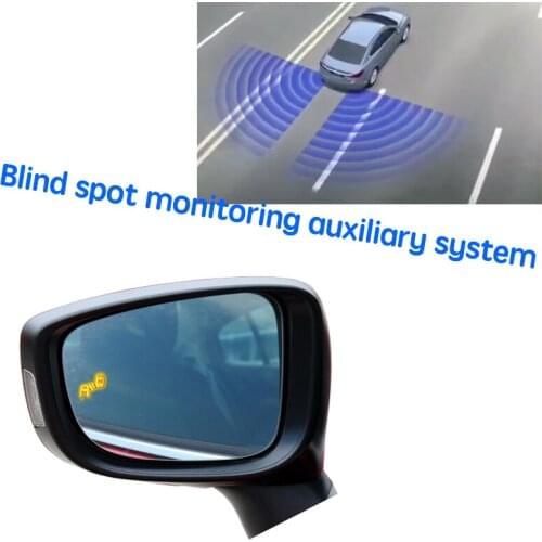 Car BSD BSM BSA Blind Area Spot Warning Drive Mirror Rear Radar Detection System For Mazda 3 Axela BM BN 2013~2018