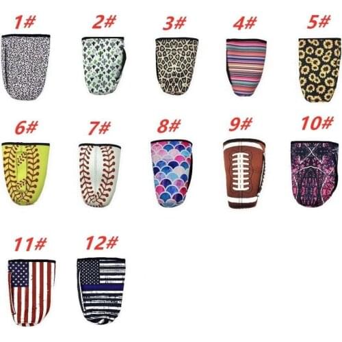 3PCS Leopard Print Rainbow Sunflower Mermaid Water Bottle Cover Neoprene Insulated Sleeve bag Case Pouch for 30oz Tumbler Cup