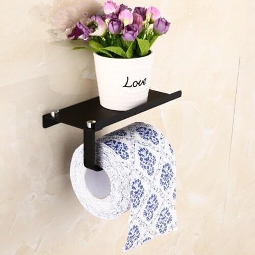 Vidric stainless steel toilet paper holder Roll paper holder paper rack Roll holder Toilet phone rack shelf Toilet accessories