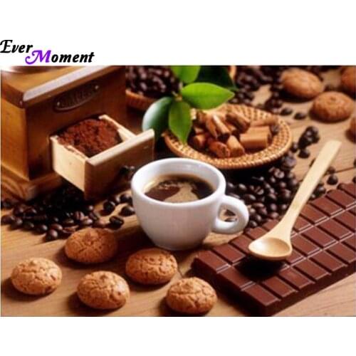 Coffee cup Pattern Diamond Embroidery DIY Needlework 5D Diamond Painting square Full Drill Rhinestones Painting Decor ASF410