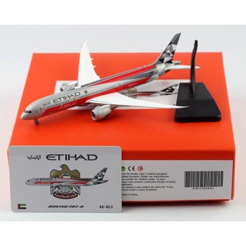 1:400 Alloy Collectible Plane JC Wings EW4789002 Etihad Airways "Dreamliner" Boeing B787-9 Diecast Aircarft JET Model A6-BLV