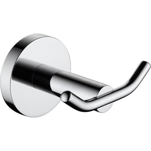 Double Hooks Towel Hook Wall Mounted Stainless Steel Robe Hook bath coat hook Kitchen Hardware Wall Hooks