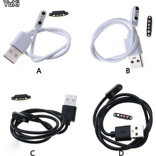 YUXI Magnetic USB Charging Cable Male Female Pogo Pin Connector Power Solution 2 Pin Magnets Contact Pad PCB Solder