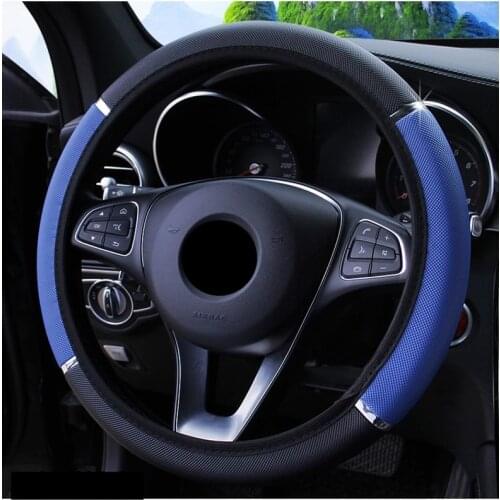 Anti Slip PU Car Leather Steering Covers for Volkswagen Golf 7 5 6 4 Passat B5 B6 B7 B8 Polo CC Tiguan MK4 5 6