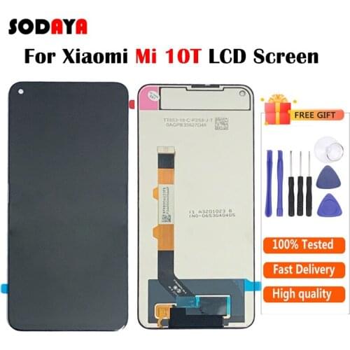 Original LCD For Xiaomi Mi 10T 5G Mi10T LCD Touch Screen Display Digitizer Assambly For Mi 10T Pro 5G LCD LCD Free Shipping