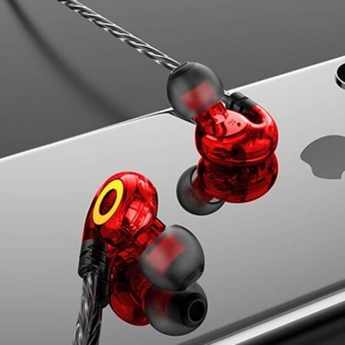 Wired 3.5mm Earphone With Microphone Music Bass Stereo Sports Game For Xiaomi Huawei Apple Mobile Phone