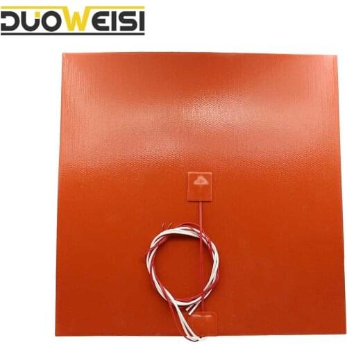 DuoWeiSi 3D Printer parts 32x32CM Heatbed 220V 500W Thermostor Silicone Heater Pad 320*320mm heat bed