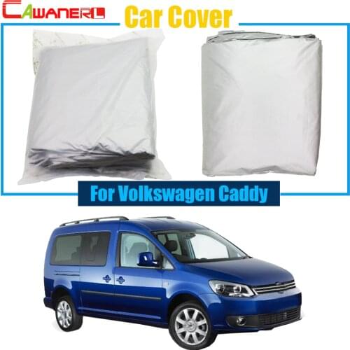 Cawanerl Outdoor Car Cover UV Anti Snow Rain Sun Preventing Dust Proof Cover For Volkswagen Caddy