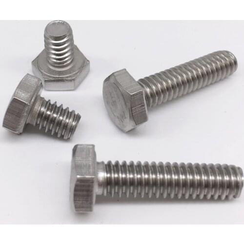 Wkooa Hex Bolts 1/4-20 UNC Threads Hex Screws Nuts Washers Stainless Steel Pack 100