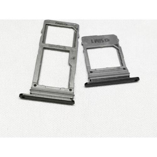 For Samsung Galaxy A8 2018 A530 Single Dual Sim Card Tray & Micro SD Memory Card Slot Holder Replacement Parts