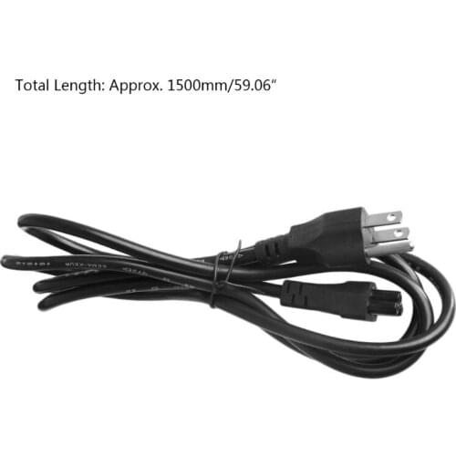 1.5M AC Power Cord C5 Power Extension Cable Adapter for Notebook Laptop PC Computer Monitor Devices Accessories UK/US/EU