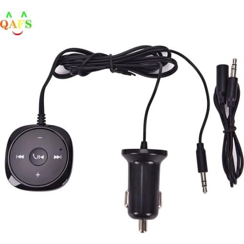 1 set Mini Wireless Bluetooth Audio Transmitter Receiver Stereo Hands-free Music Adapter with AUX Out for Speaker Car Stereo