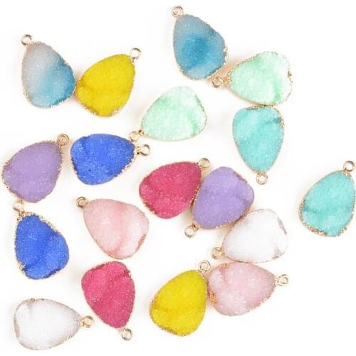 10 PCS Jewelry Making Ore Water Drops Pendant DIY Resin Imitation Handmade Necklace Earrings Hair Accessories Materials