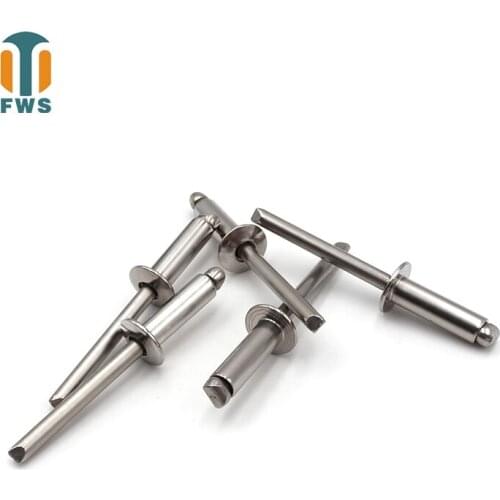 20PCS M5 Multi Size High Quality GB12618.4 DIN EN ISO15983 Stainless Steel Round Head Blind Rivets for Furniture Car Aircraft