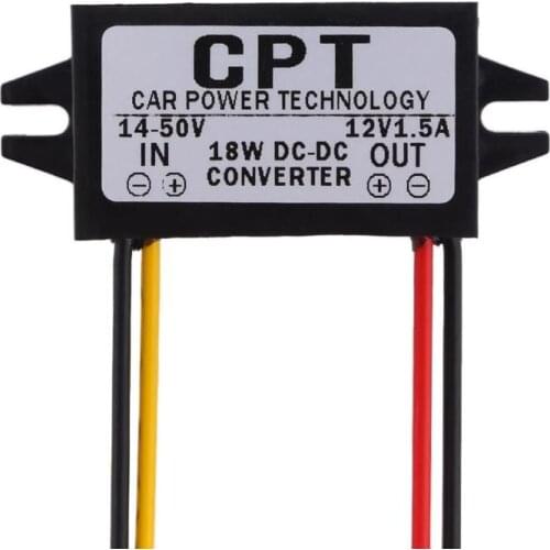 7-50V To 12V 5.5 * 2.5DC Male Converter CPT Car Power Step Down Regulator