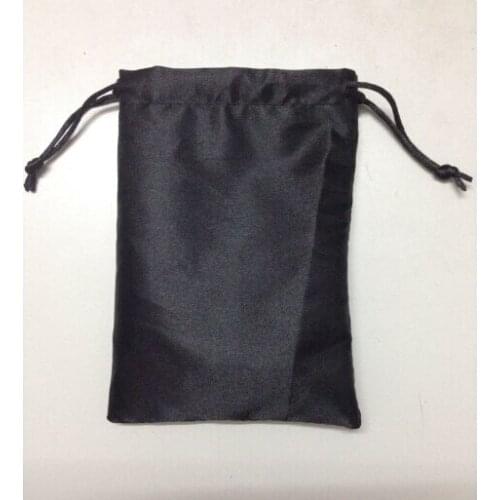 High quality 500pcs satin small drawstring bag size 20*20cm jewelry bag wholesale with custom one color logo free shipping