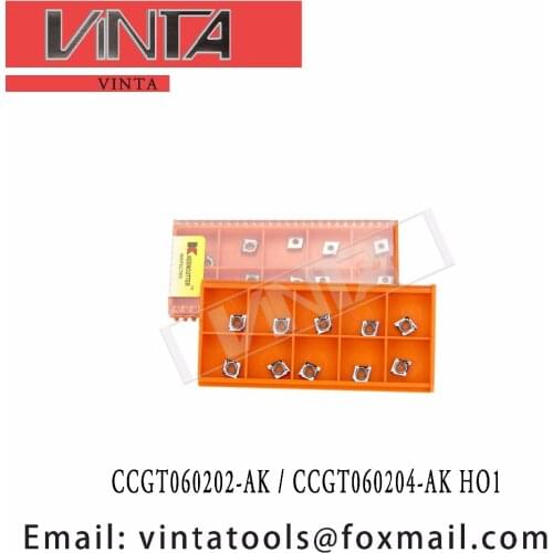 Free shipping high quality CCGT060202-AK H01 / CCGT060204-AK HO1 cnc carbide turning inserts