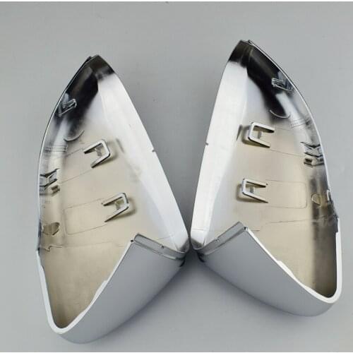 Car Rearview Mirror Covers For Volkswagen Golf 6 2011 2012 2013 Rearview Mirror Refiting Covers Mirror Shell Cover Horn 2PCS
