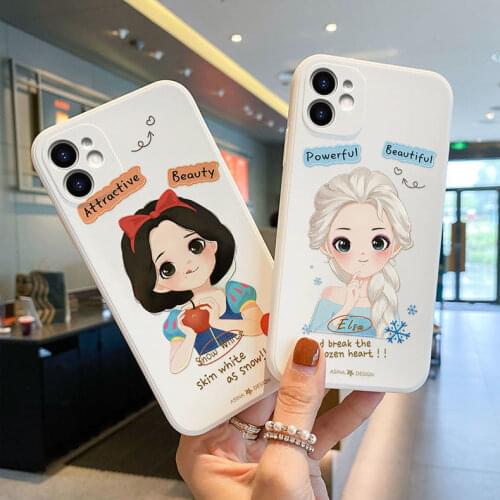 2021 Disney Snow white for iphone 7/8 plus x xsmax xr iphone11/12 pro Max cute girl couple creative phone case
